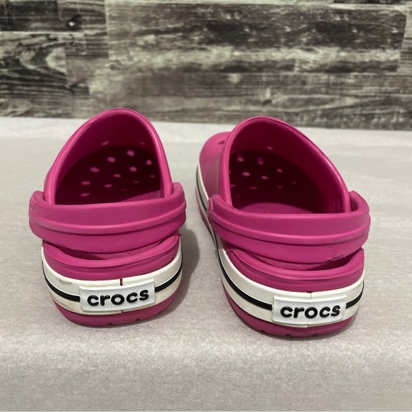 CROCS Slipper Baby Model Sabot Line Crocband II Colour Raspberry/Black 6/7 6 c 7 - Picture 2 of 9